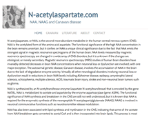 Tablet Screenshot of n-acetylaspartate.com